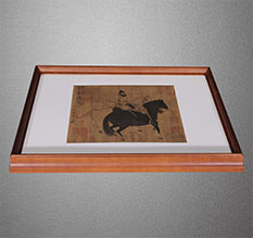 沿滩书画装裱配框服务案例